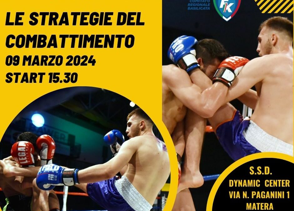 Matera, il 9 marzo Sparring Day di kickboxing nella S.S.D. Dynamic Center  del Direttore Tecnico della Nazionale Italiana Biagio Tralli