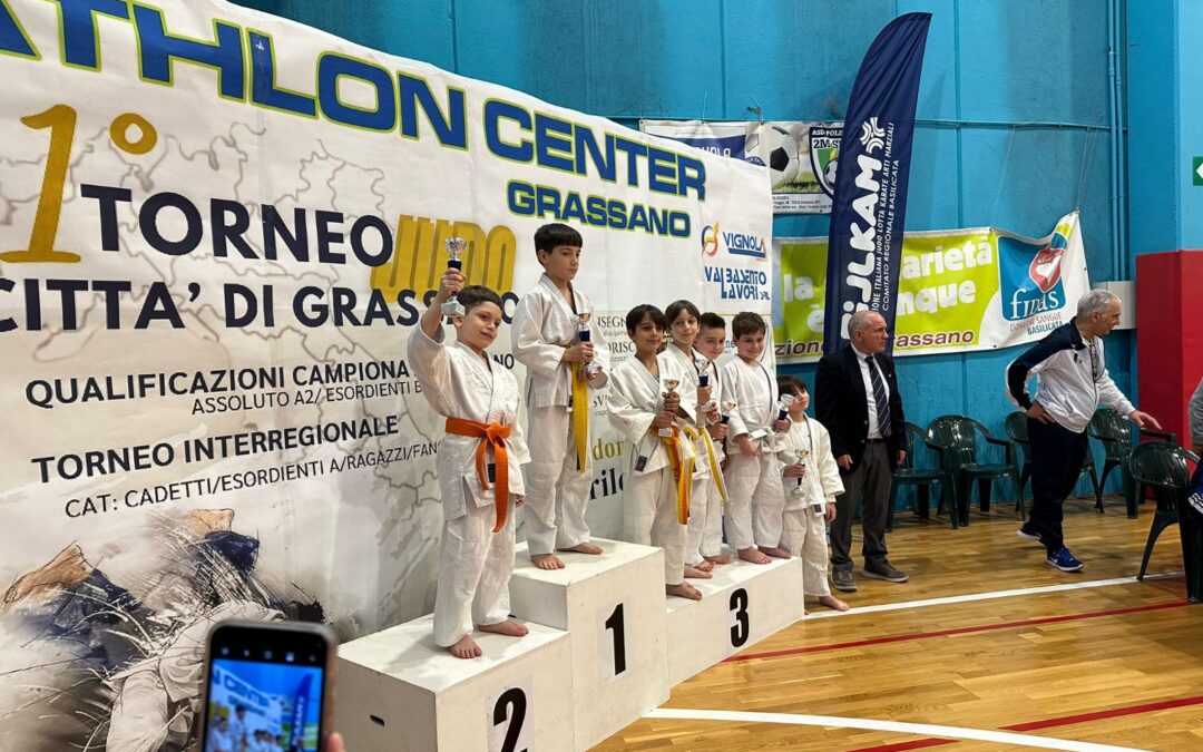 Tutti sul podio gli atleti della Kodokan Judo al Torneo Interregionale Città di Grassano