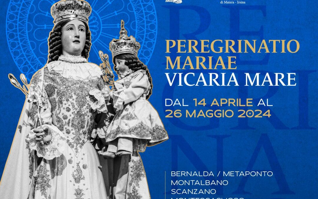 Dal 14 aprile al 26 maggio la Madonna della Bruna visiterà i comuni della Vicaria Mare dell’Arcidiocesi di Matera