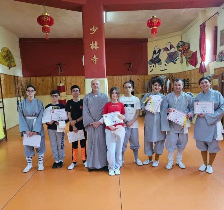 Esami di cintura base al Centro Shaolin Kung Fu di Matera. Il 18 e 19 maggio gli allievi più avanzati parteciperanno ai Campionati mondiali di Perugia