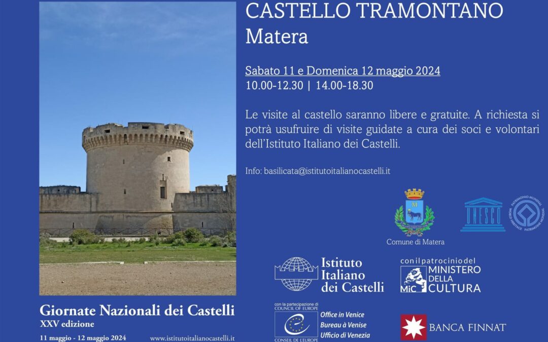 Matera, castello Tramontano aperto nel prossimo fine settimana