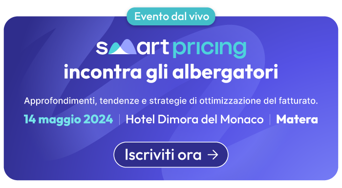 Smartpricing il 14 maggio incontra gli albergatori a Matera. Approfondimenti, tendenze e strategie di ottimizzazione del fatturato