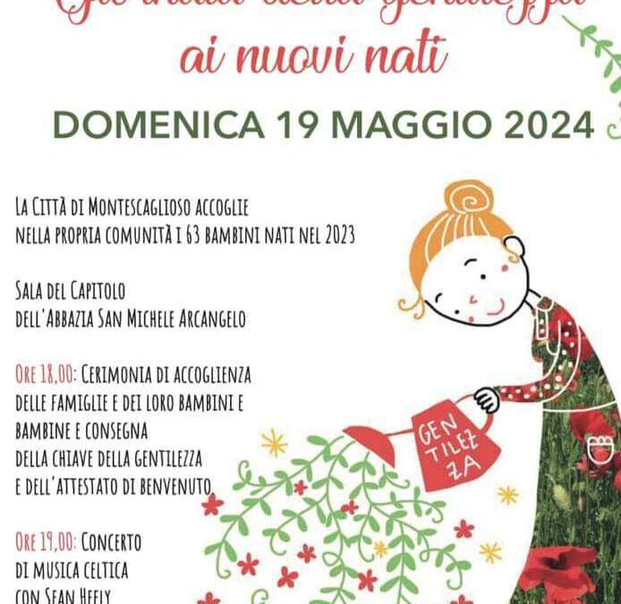 “Costruiamo gentilezza”, domani l’Amministrazione comunale della Città di Montescaglioso darà il benvenuto ai 63 neonati dell’anno 2023